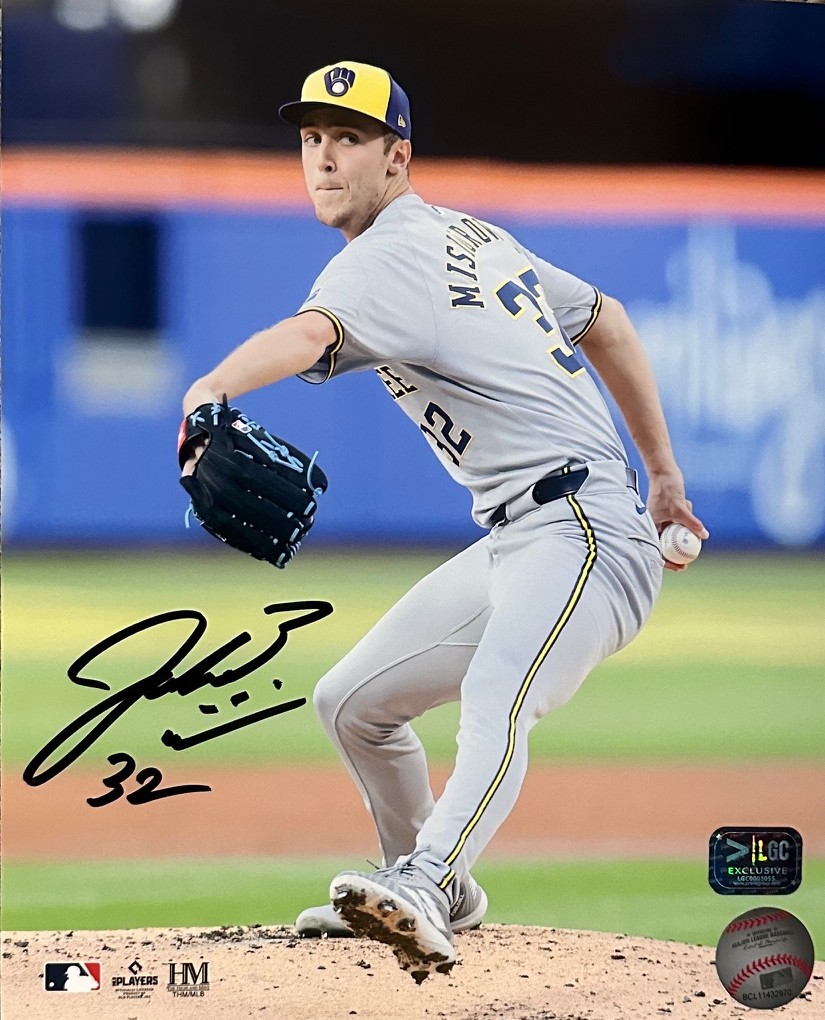 JACOB MISIOROWSKI SIGNED BREWERS 8X10 PHOTO #1 - PROVA