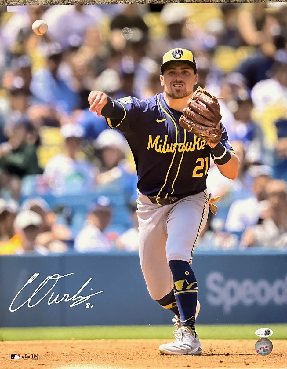 CALEB DURBIN SIGNED BREWERS 16X20 PHOTO #3 - JSA