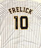 SAL FRELICK SIGNED CUSTOM REPLICA BREWERS PINSTRIPE JERSEY - BAS