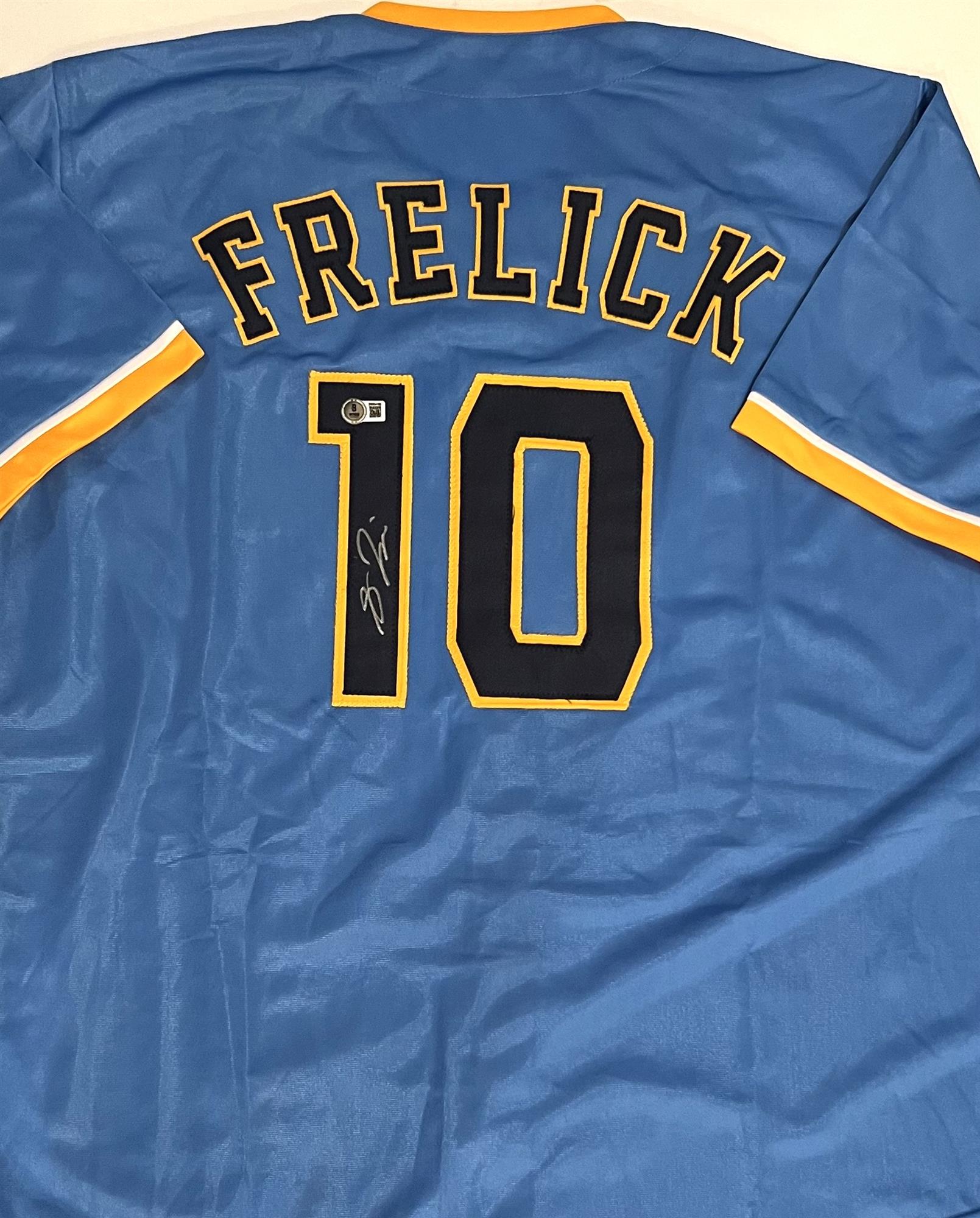 SAL FRELICK SIGNED CUSTOM REPLICA BREWERS MKE CITY EDITION JERSEY - BAS