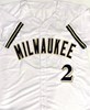NYJER MORGAN SIGNED CUSTOM REPLICA BREWERS WHITE JERSEY - BAS