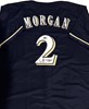 NYJER MORGAN SIGNED CUSTOM REPLICA BREWERS NAVY JERSEY - BAS