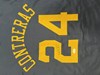 WILLIAM CONTRERAS SIGNED CUSTOM REPLICA BREWERS BLUE JERSEY - JSA