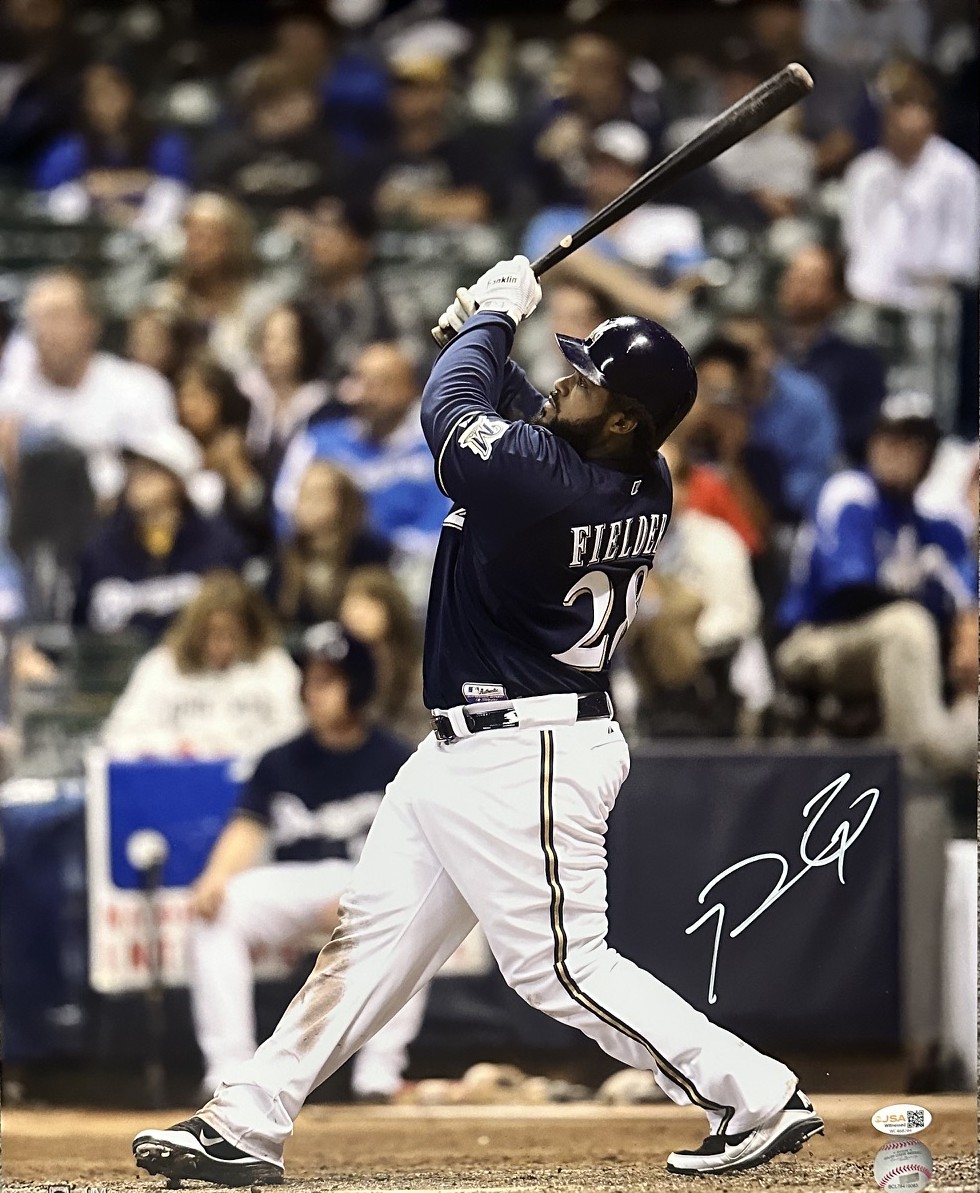 PRINCE FIELDER SIGNED BREWERS 16X20 PHOTO #6 - JSA