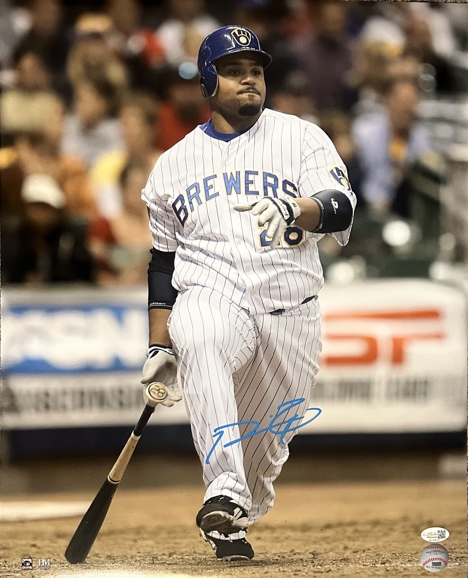 PRINCE FIELDER SIGNED BREWERS 16X20 PHOTO #4 - JSA