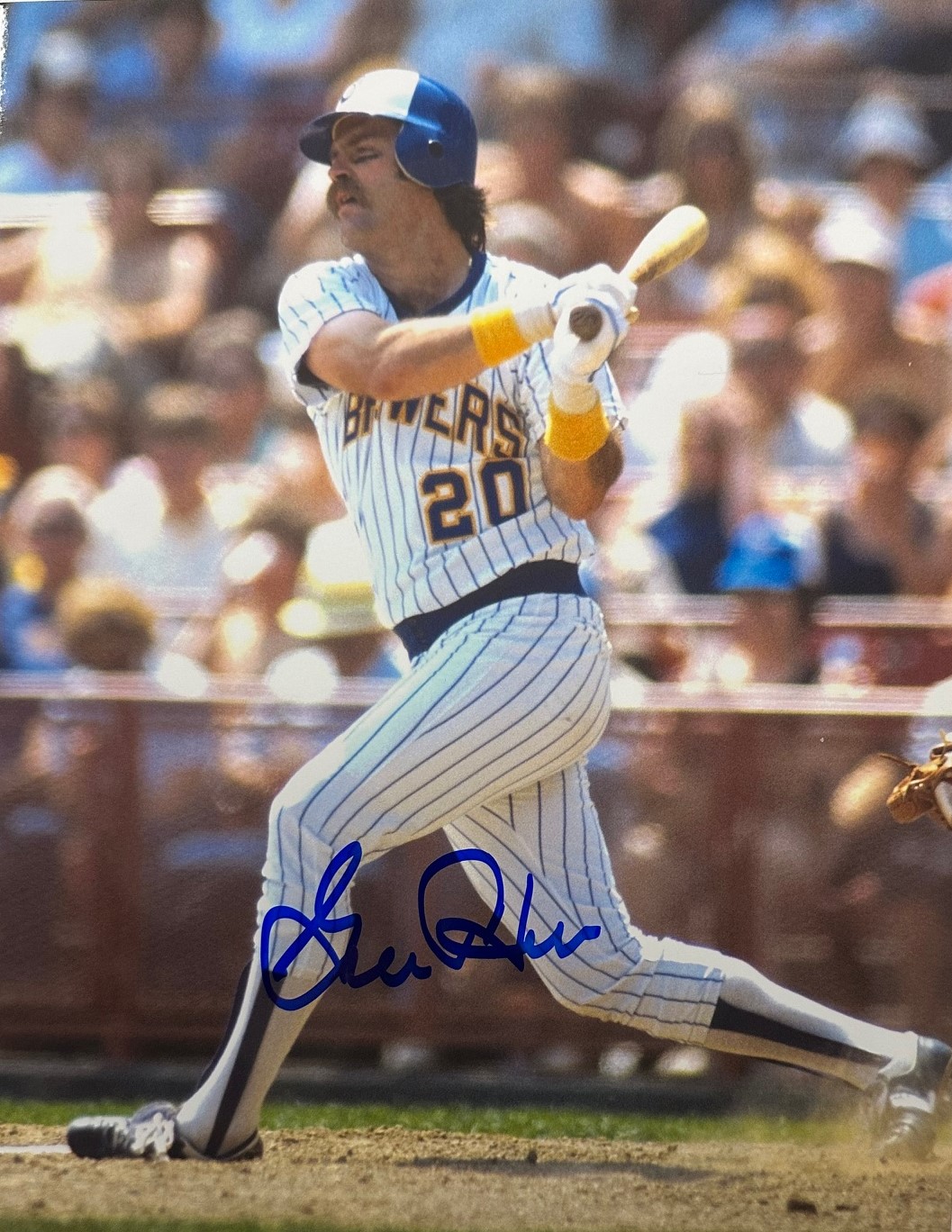 GORMAN THOMAS SIGNED 8X10 BREWERS PHOTO #7