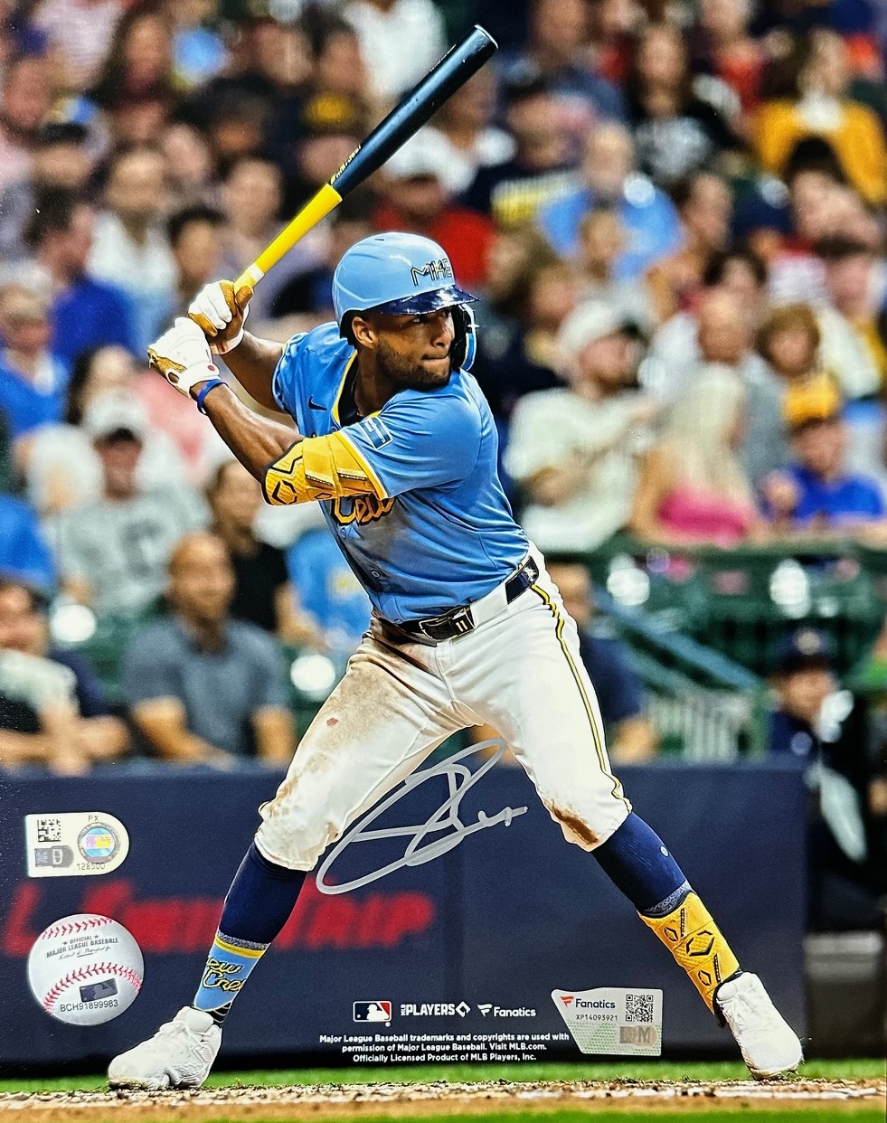 JACKSON CHOURIO SIGNED BREWERS 8X10 PHOTO #1 - FAN
