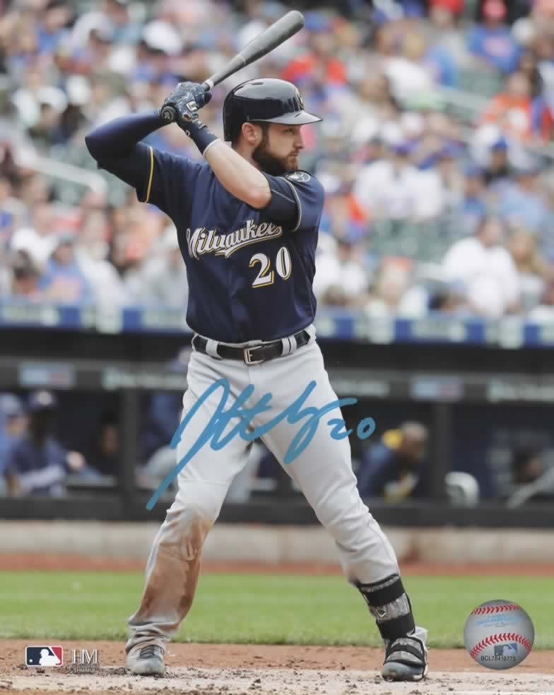 JONATHAN LUCROY SIGNED BREWERS 8X10 PHOTO #1