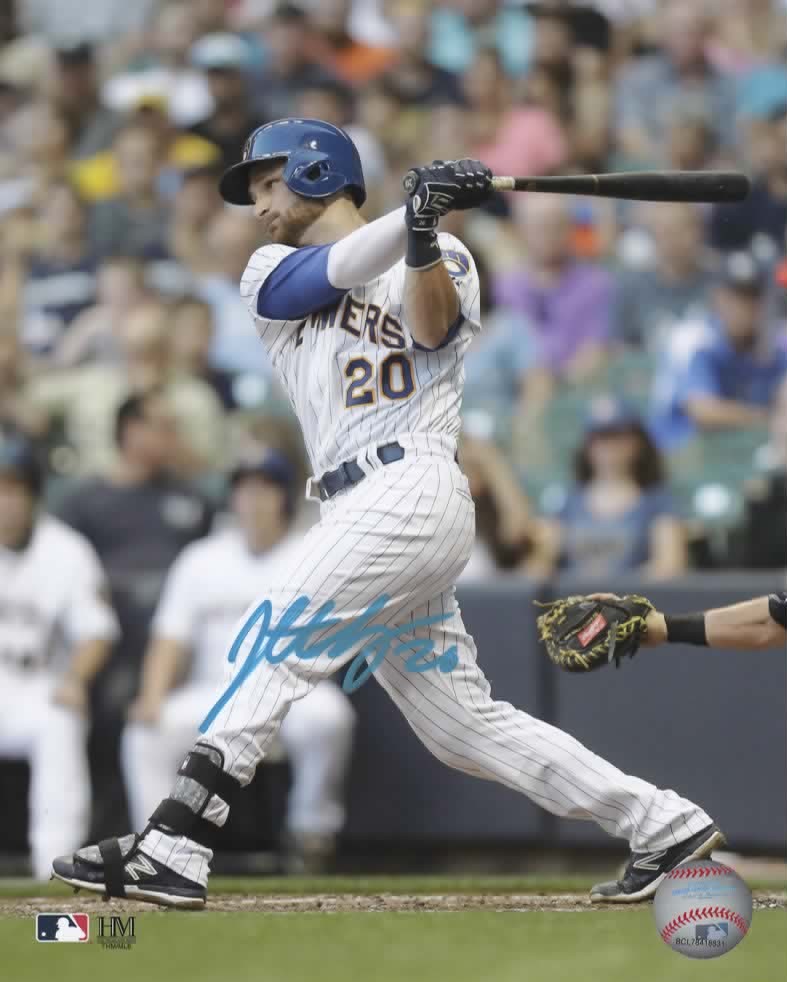JONATHAN LUCROY SIGNED BREWERS 8X10 PHOTO #2