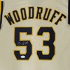 BRANDON WOODRUFF SIGNED CUSTOM REPLICA BREWERS CREAM JERSEY - JSA