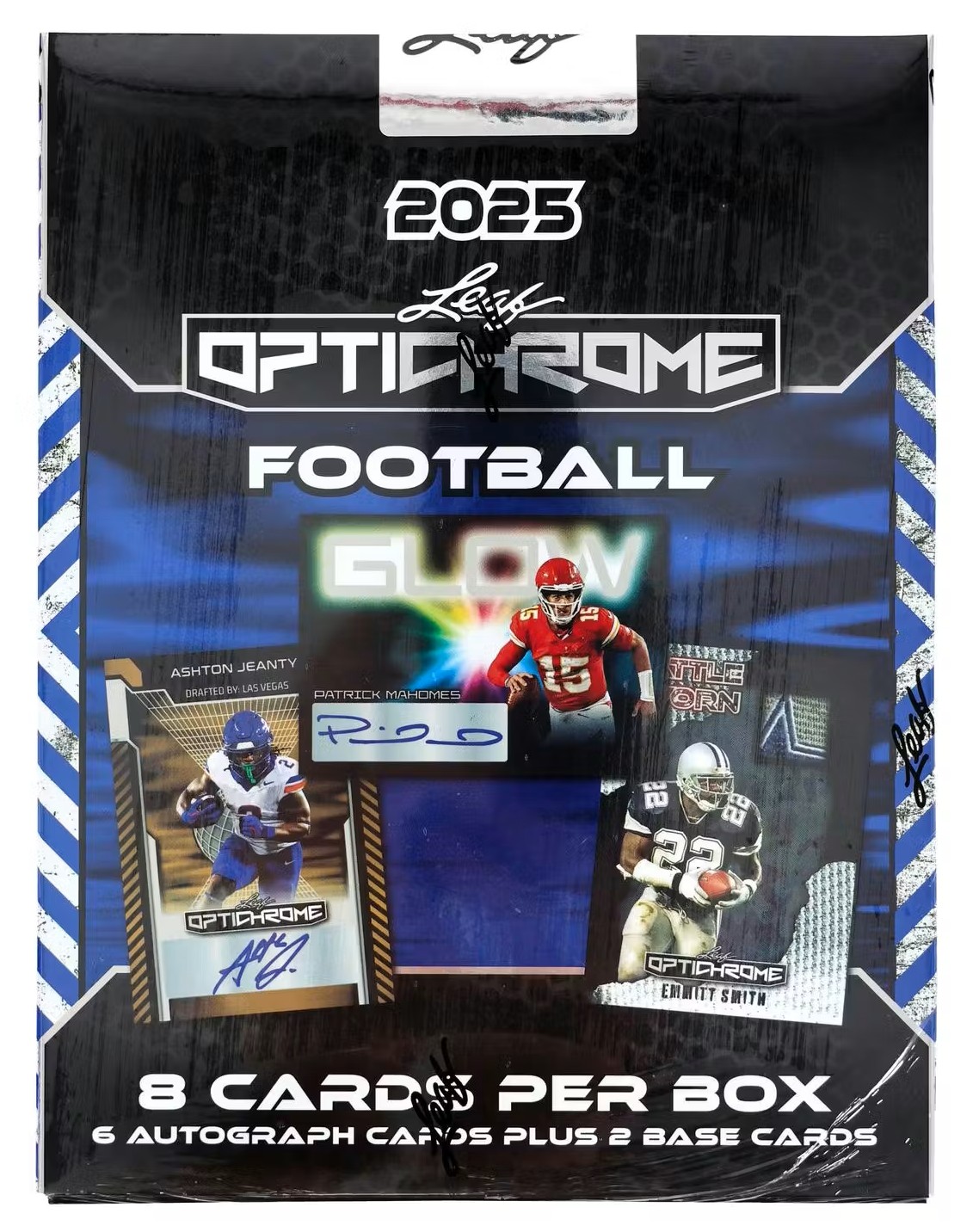2025 Leaf Optichrome Football Hobby Box - 8 Cards Per Box