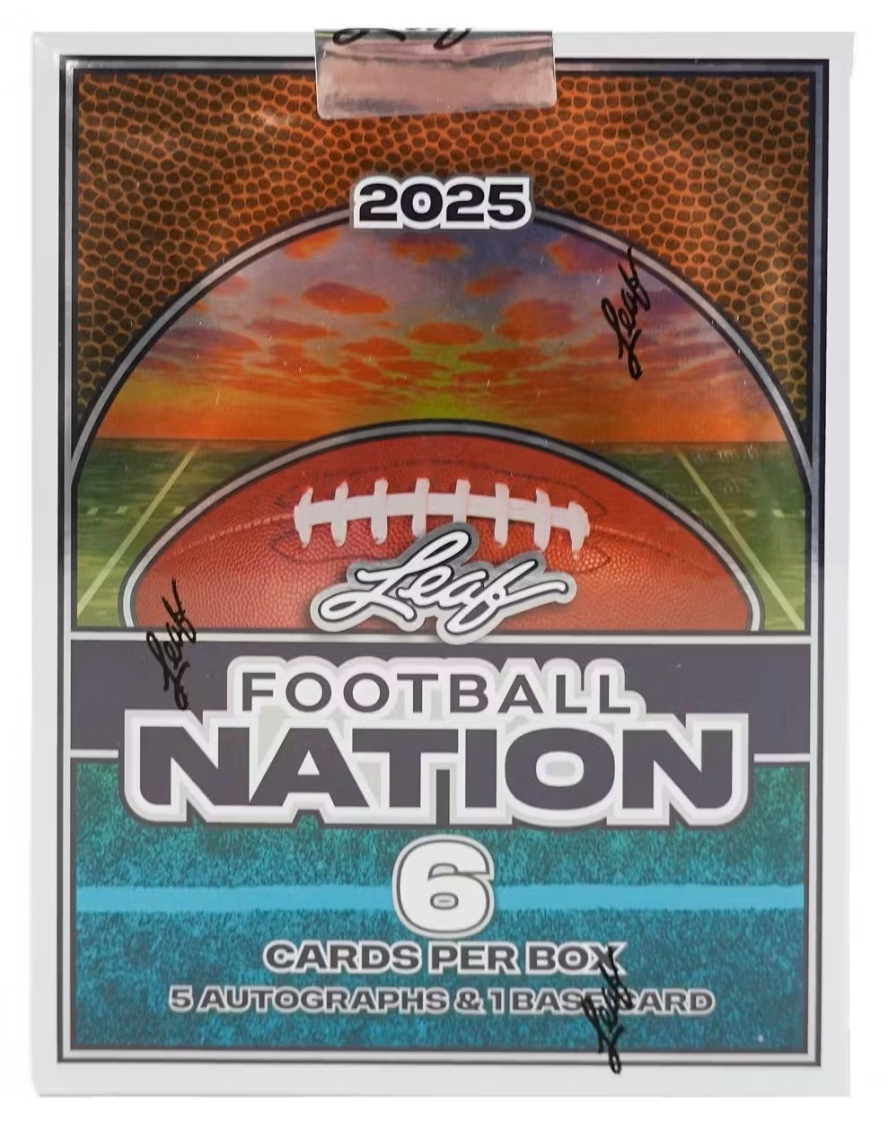 2025 Leaf Football Nation Hobby Box - 6 Cards Per Box
