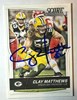 CLAY MATTHEWS SIGNED 2016 SCORE CARD #125