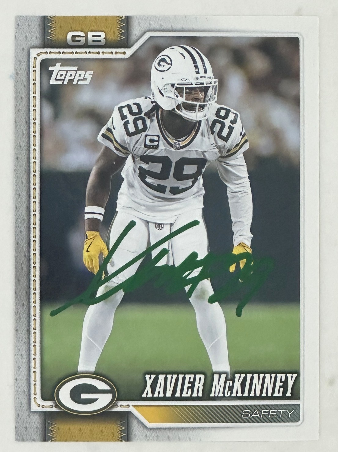 XAVIER MCKINNEY SIGNED 2026 TOPPS CARD  #223