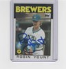 ROBIN YOUNT SIGNED 1986 TOPPS BREWERS CARD #780