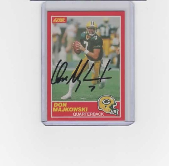 DON MAJKOWSKI SIGNED 1989 SCORE ROOKIE CARD #170