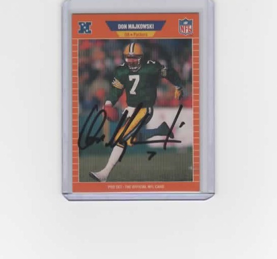 DON MAJKOWSKI SIGNED 1989 PRO SET ROOKIE CARD #133