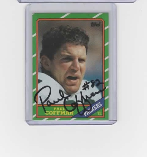 PAUL COFFMAN SIGNED 1986 TOPPS CARD #219