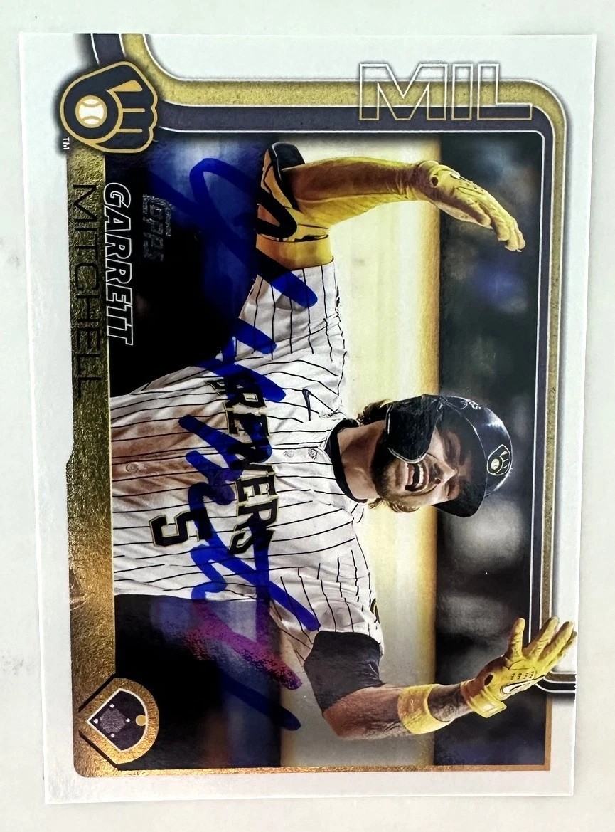 GARRETT MITCHELL SIGNED 2026 TOPPS BREWERS CARD #643