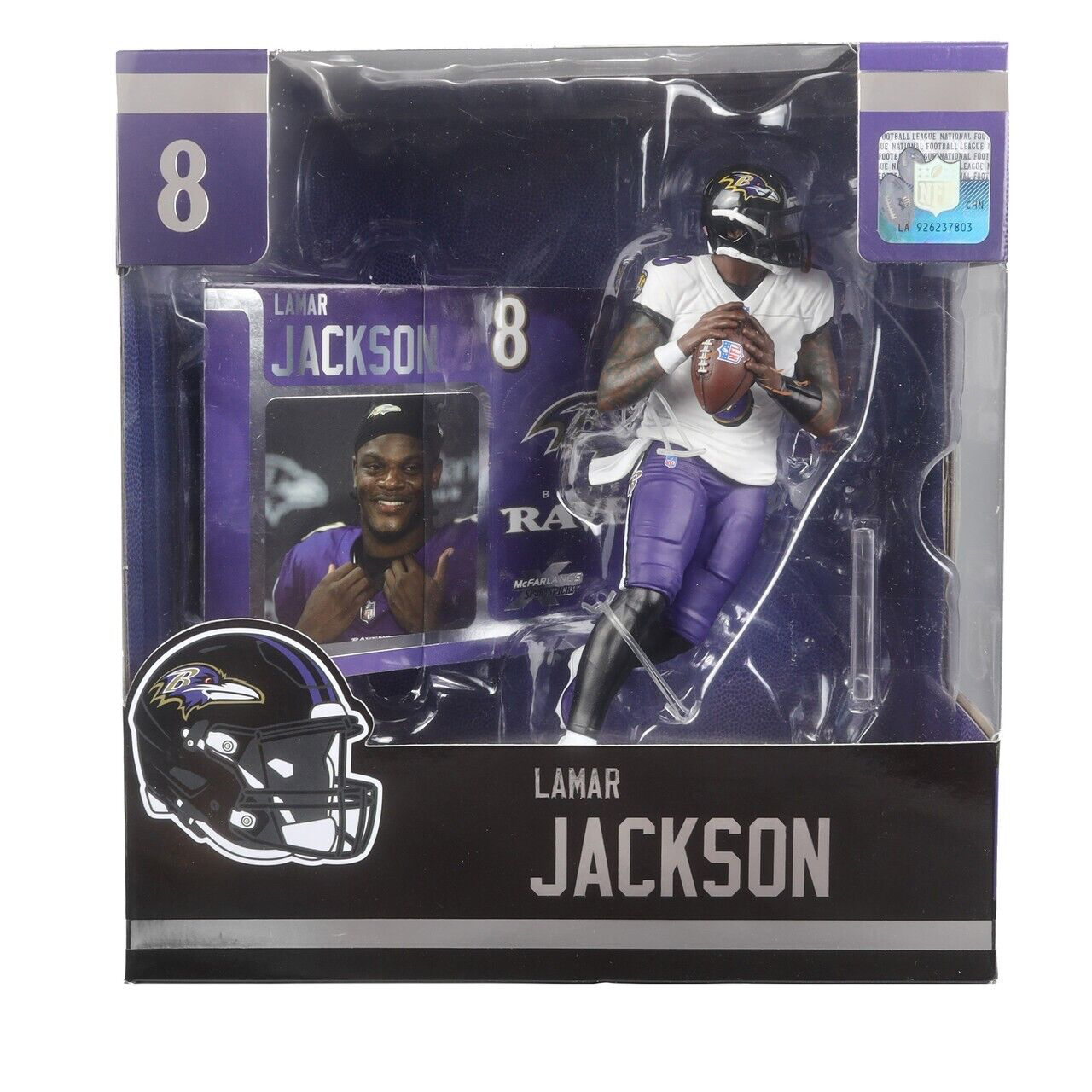 LAMAR JACKSON NFL 7" MCFARLANE SPORTSPICKS LEGACY POSED FIGURE