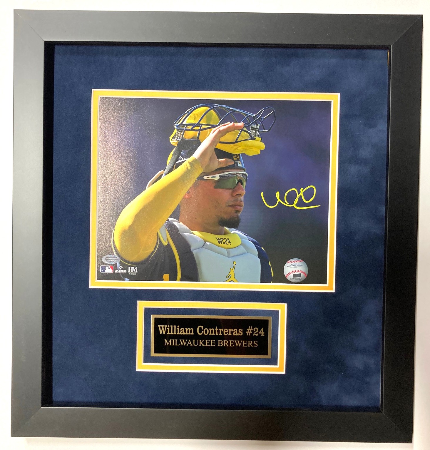 WILLIAM CONTRERAS FRAMED SIGNED BREWERS 8X10 PHOTO #15