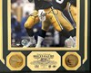 BRETT FAVRE FRAMED HIGHLAND MINT SIGNED PACKERS 8X10 PHOTO #3 WITH 24kt GOLD MEDALLIONS