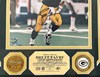 BRETT FAVRE FRAMED HIGHLAND MINT SIGNED PACKERS 8X10 PHOTO #4 WITH 24kt GOLD MEDALLIONS
