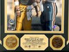 BRETT FAVRE FRAMED HIGHLAND MINT SIGNED PACKERS 8X10 PHOTO #1 WITH 24kt GOLD MEDALLIONS