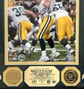BRETT FAVRE FRAMED HIGHLAND MINT SIGNED PACKERS 8X10 PHOTO #7 WITH 24kt GOLD MEDALLIONS