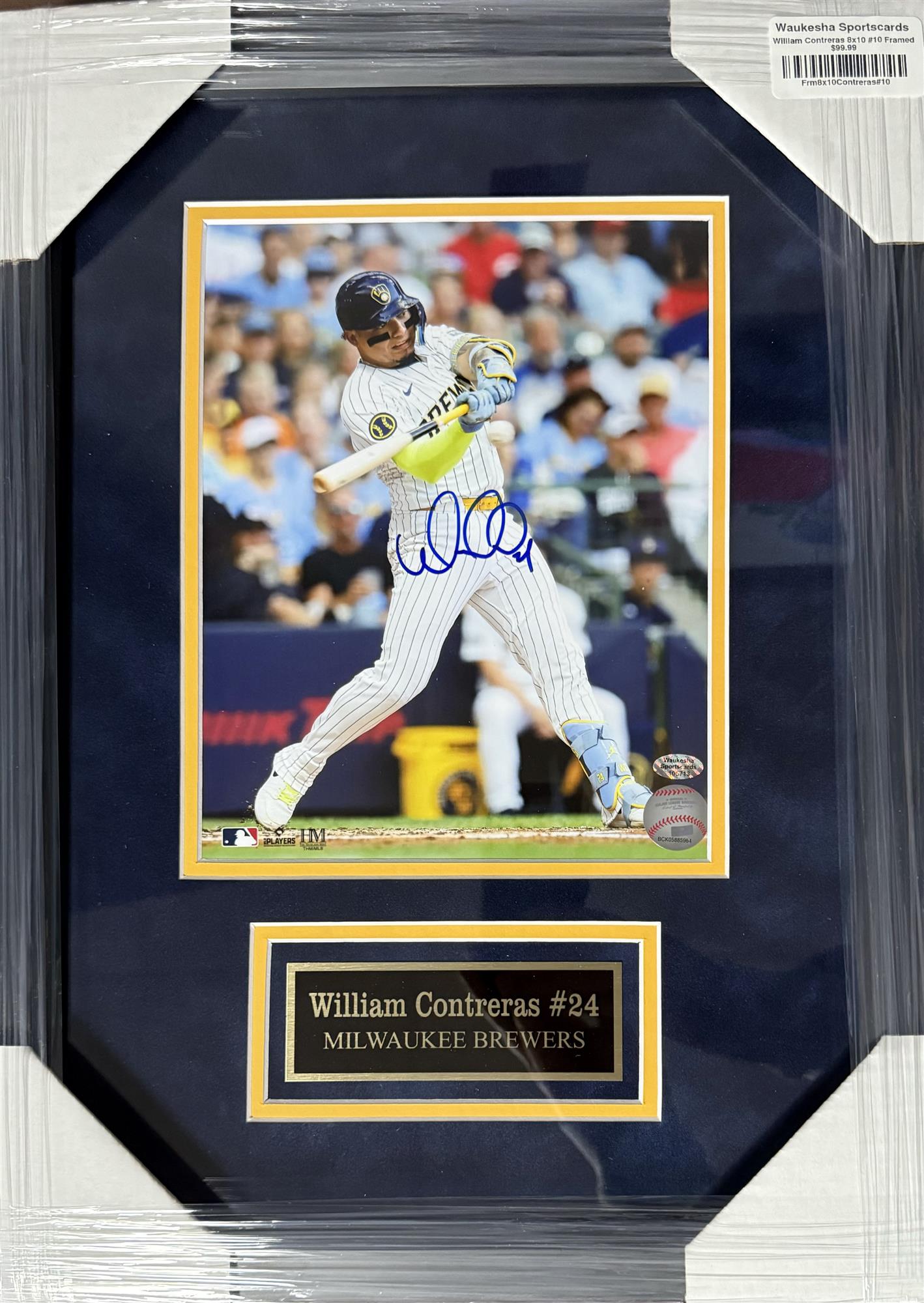 WILLIAM CONTRERAS FRAMED SIGNED BREWERS 8X10 PHOTO #10