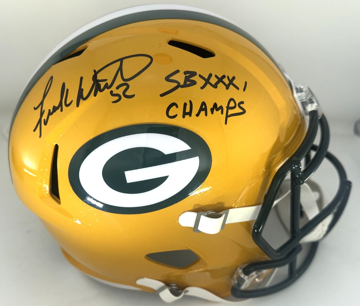 FRANK WINTERS SIGNED FULL SIZE REPLICA SPEED HELMET W/ SB XXXI - BAS