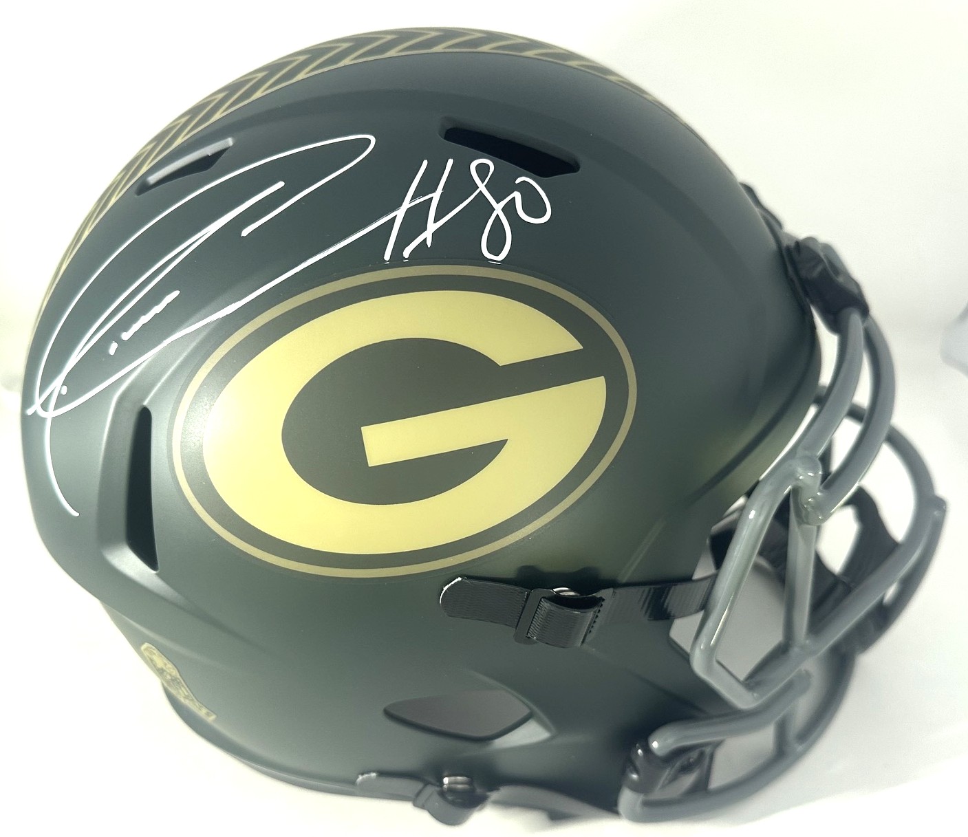 DONALD DRIVER SIGNED FULL SIZE PACKERS 2025 SALUTE SPEED REPLICA SPEED HELMET - JSA