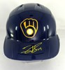 JACKSON CHOURIO SIGNED RAWLINGS FULL SIZE BREWERS BLUE HELMET - FAN