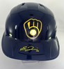 SAL FRELICK SIGNED RAWLINGS FULL SIZE BREWERS BLUE HELMET - BAS
