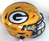 CLAY MATTHEWS SIGNED FULL SIZE AUTHENTIC SPEED FLEX PACKERS HELMET W/ SCRIPT - BAS