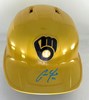 CHRISTIAN YELICH SIGNED RAWLINGS FULL SIZE BREWERS HELMET - JSA Copy