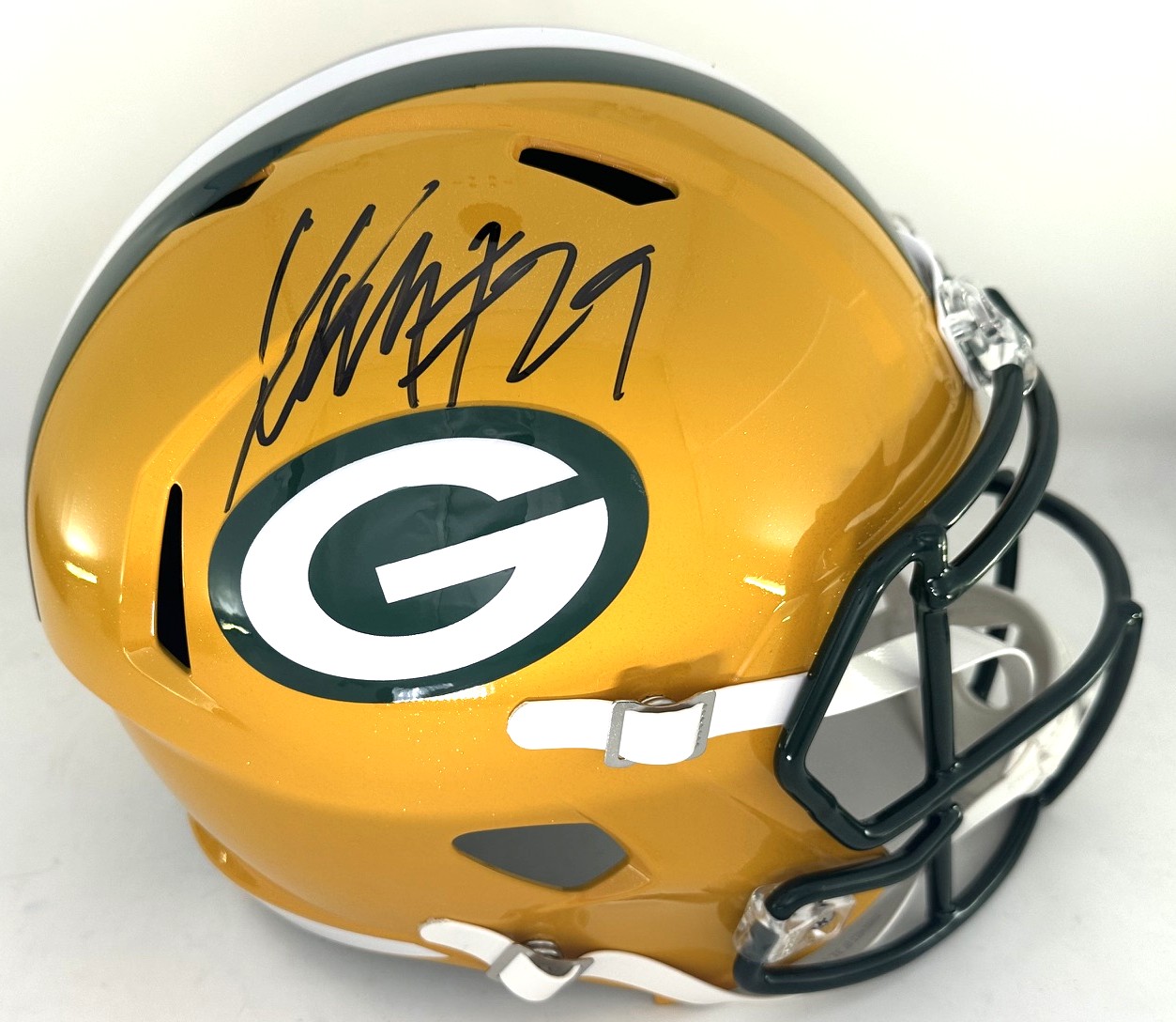 XAVIER MCKINNEY SIGNED FULL SIZE PACKERS REPLICA SPEED HELMET - JSA