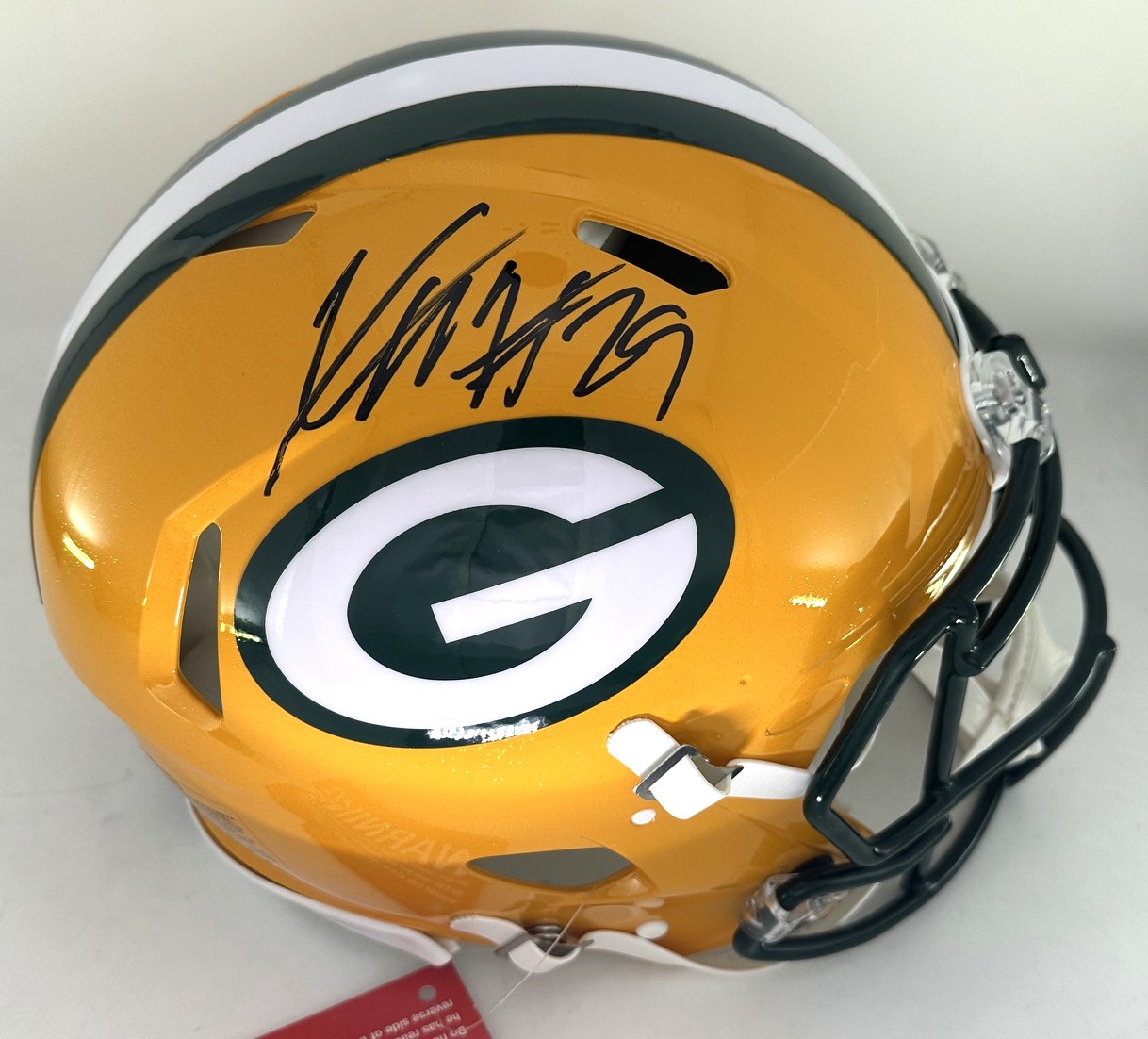 XAVIER MCKINNEY SIGNED FULL SIZE PACKERS AUTHENTIC SPEED HELMET - JSA