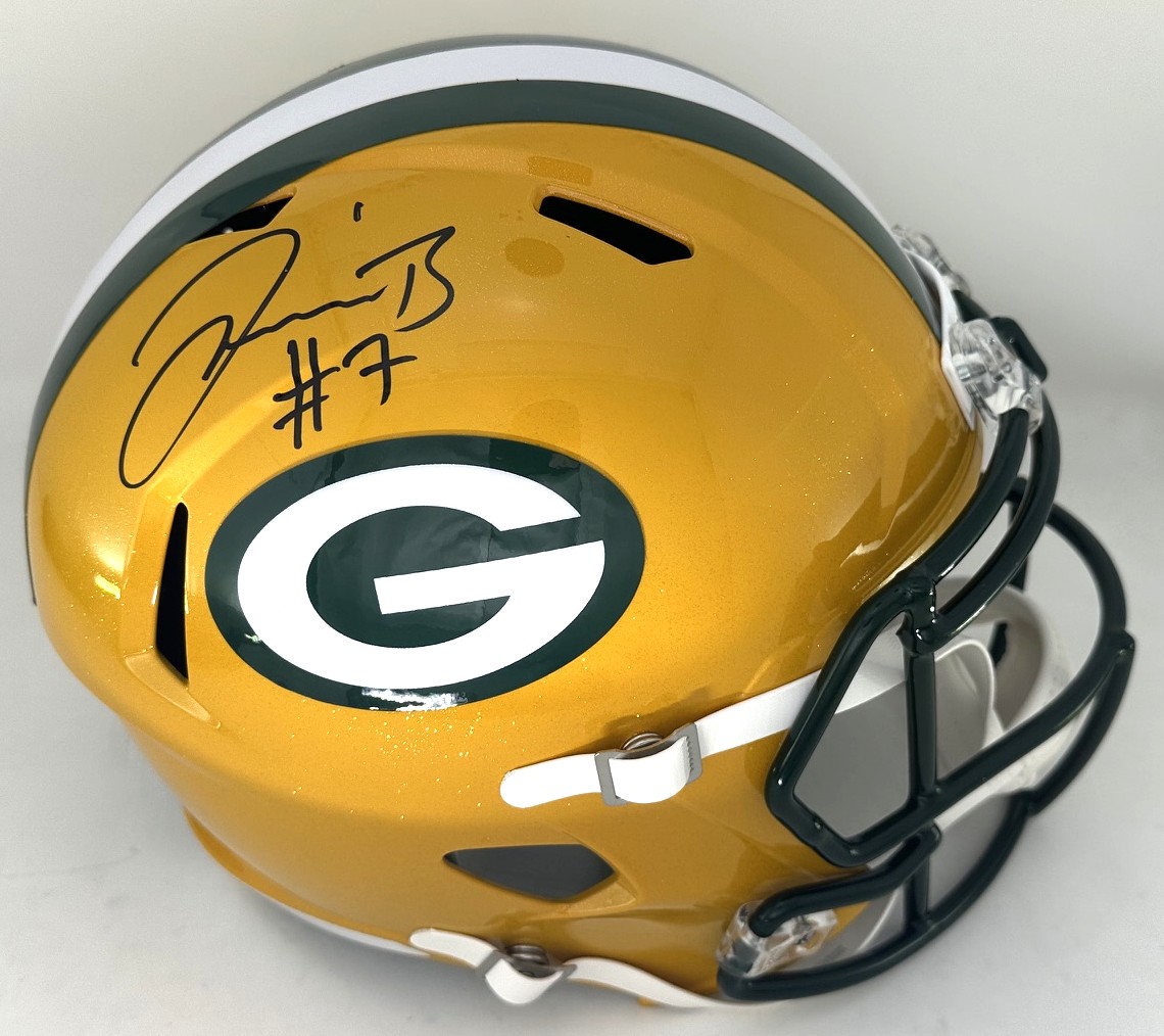 JAVON BULLARD SIGNED FULL SIZE PACKERS REPLICA SPEED HELMET - JSA