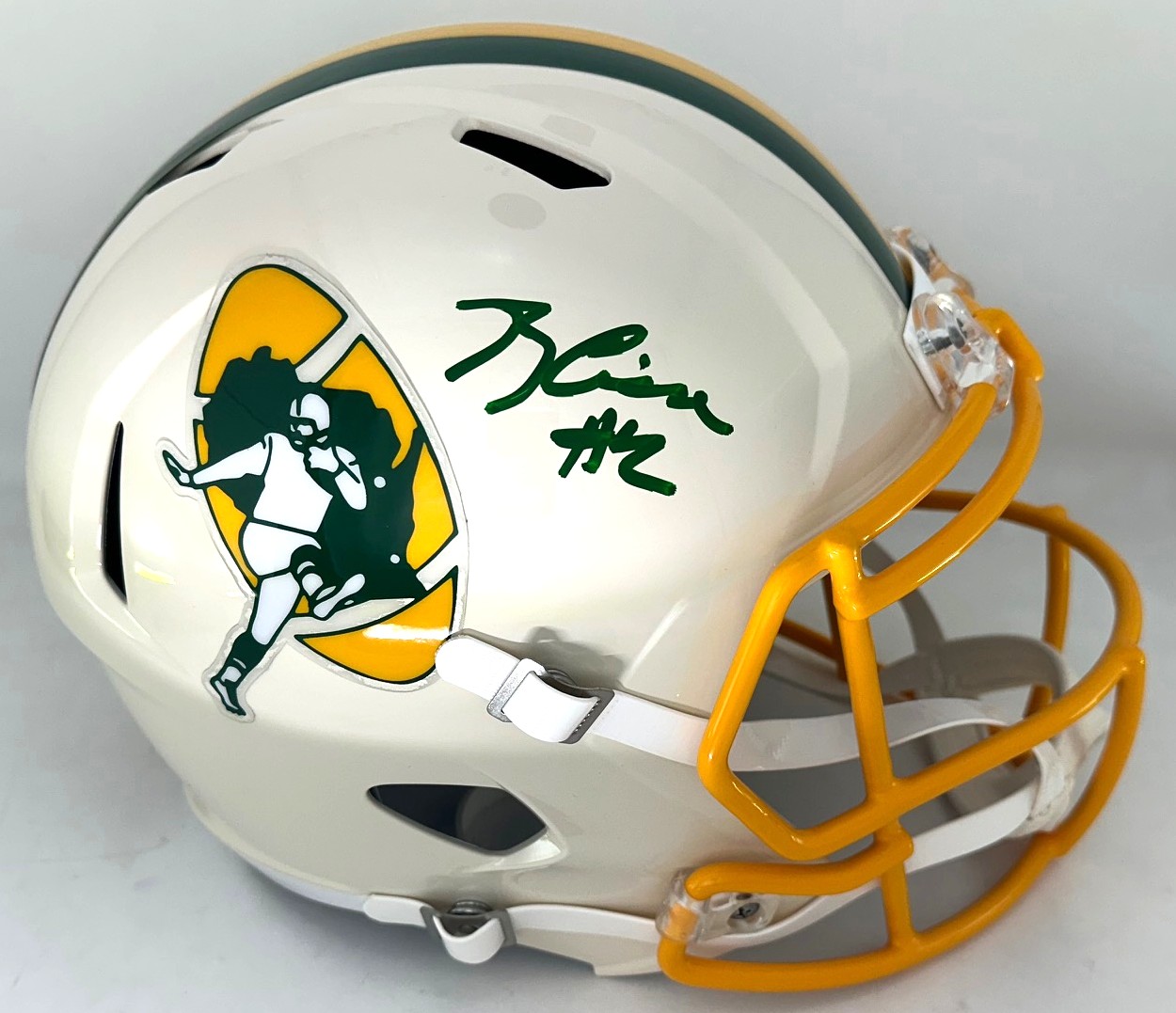 BRANDON CISSE SIGNED FULL SIZE PACKERS 2026 RETRO REPLICA SPEED HELMET - JSA