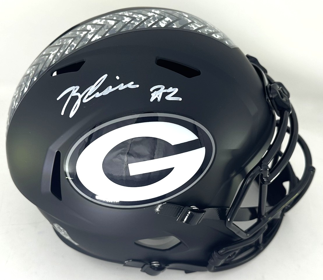 BRANDON CISSE SIGNED FULL SIZE PACKERS 2026 SALUTE REPLICA SPEED HELMET - JSA