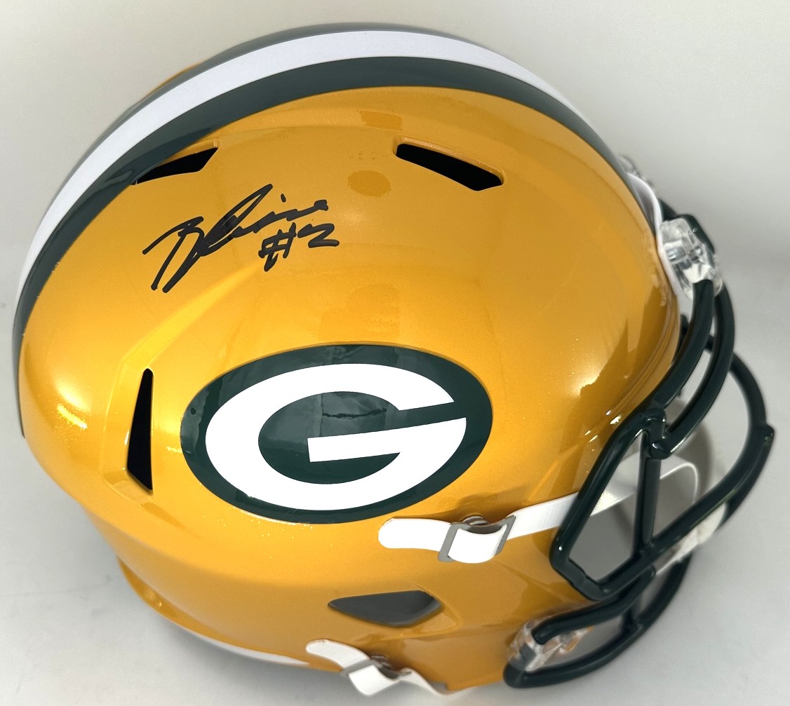 BRANDON CISSE SIGNED FULL SIZE PACKERS REPLICA SPEED HELMET - JSA