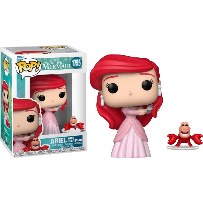 ARIEL WITH SEBASTIAN - THE LITTLE MERMAID - FUNKO POP FIGURE #1755