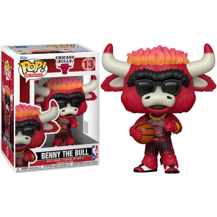 BENNY THE BULL - CHICAGO BULLS NBA - FUNKO POP FIGURE #13