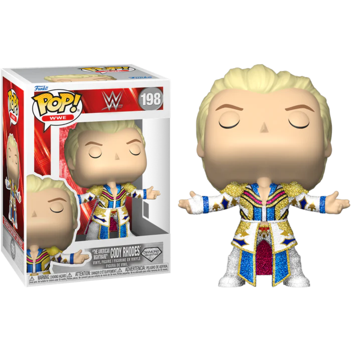 CODY RHODES (DIAMOND GLITTER) - WWE - FUNKO POP FIGURE #198
