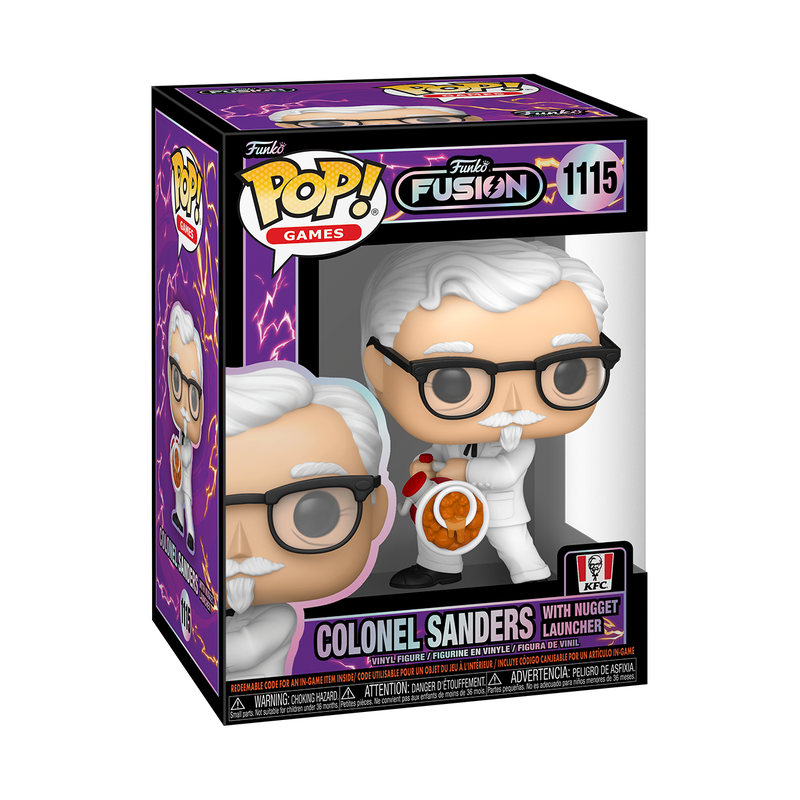 COLONEL SANDERS W/ NUGGET LAUNCHER - KFC - FUNKO POP FIGURE FUSION #1115