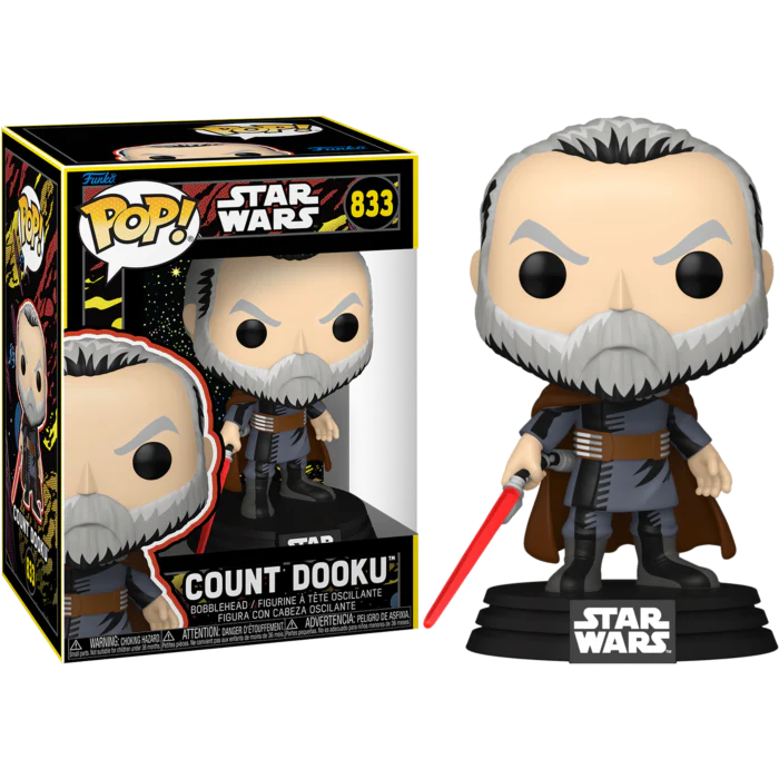 COUNT DOOKU - STAR WARS - FUNKO POP FIGURE #833