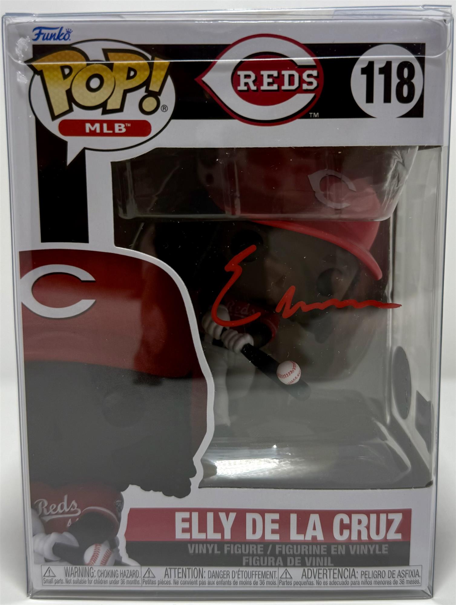 ELLY DE LA CRUZ - CINCINNATI REDS - SIGNED FUNKO POP FIGURE #118
