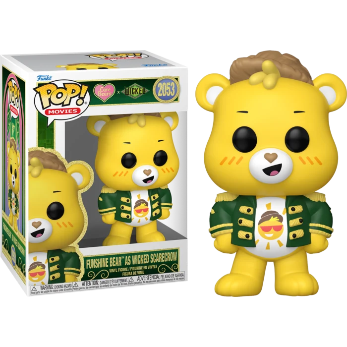 FUNSHINE BEAR AS SCARECROW - CARE BEARS X WICKED - FUNKO POP FIGURE #2053