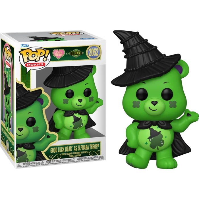 GOOD LUCK BEAR AS ELPHABA THROPP - CARE BEARS X WICKED - FUNKO POP FIGURE #2052
